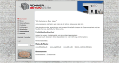 Desktop Screenshot of betonwerk-rohner.at